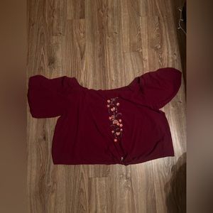 Off the shoulder boutique top